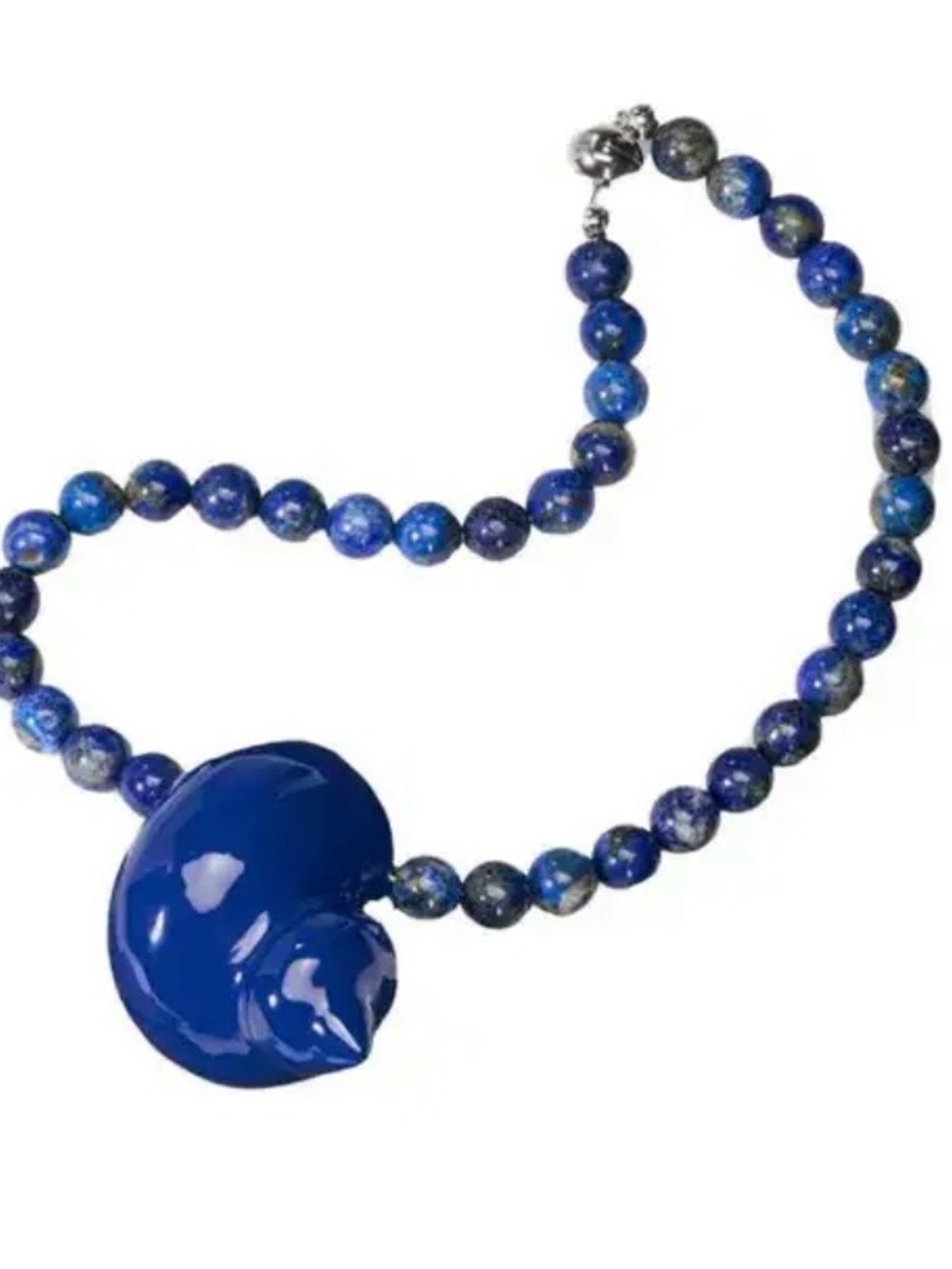 Julietta x Veronica Beard blue Mykonos necklace